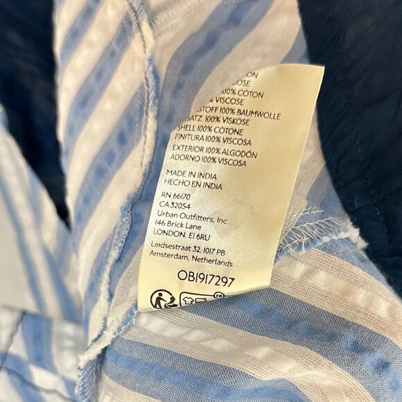 FREE PEOPLE Bop Around Stripe Romper in Oxford Combo Size Large - Picture 11 of 15